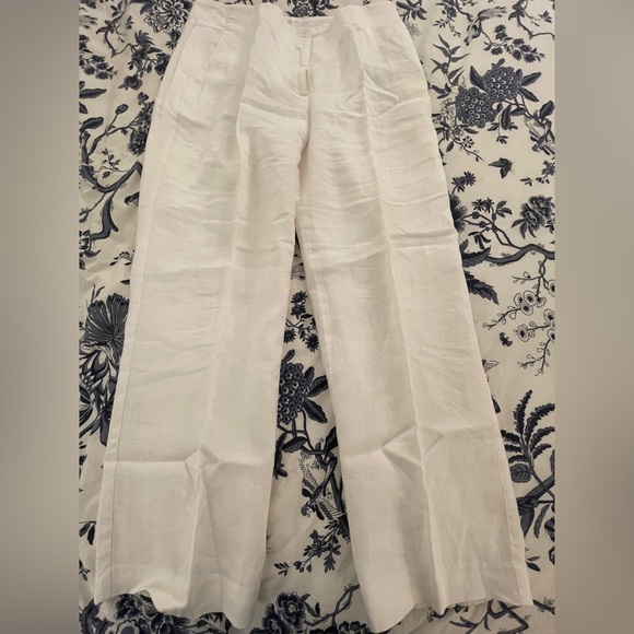 Talbots White Linen Trousers - Picture 8 of 16
